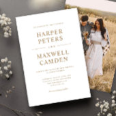 Einfache Typografie Einladung