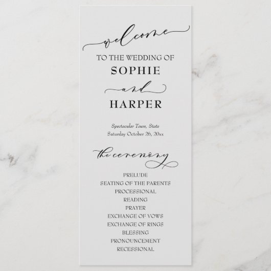 Einfache Typografie, elegantes Leichtgrau Programm (Vorderseite)