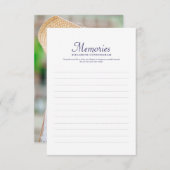 Einfache Typografie-Erinnerungen Benutzerdefiniert RSVP Karte (Vorne/Hinten)