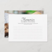 Einfache Typografie-Erinnerungen Benutzerdefiniert RSVP Karte (Vorne/Hinten)