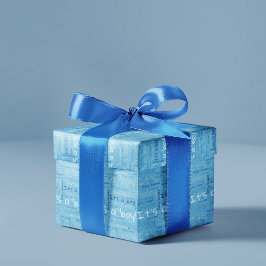 Einfache Typografie Es ist eine Baby-Dusche Geschenkpapier