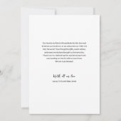 Einfache Typografie Foto Grid Baby Boy Dankeskarte (Rückseite)