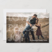 Einfache Typografie - Foto Weihnachten (Vorderseite)