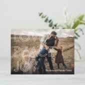 Einfache Typografie - Foto Weihnachten (Stehend Vorderseite)