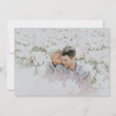 Einfache Typografie Gay Wedding rettet das Datum Save The Date (Rückseite)