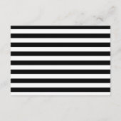 Einfache Typografie Hochzeitskarte Begleitkarte (Rückseite)