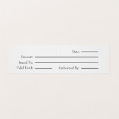 Einfache Typografie ist ein Geschenk für Sie Visitenkarten (Innenseite Aufgefaltet)