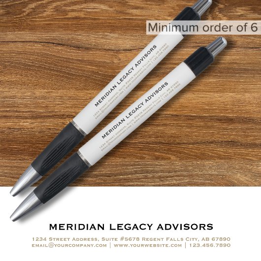 Einfache Typografie Kugelschreiber