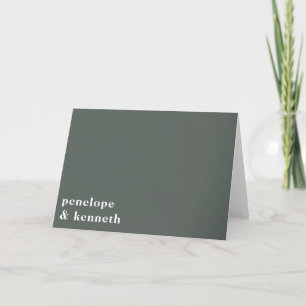 Einfache Typografie Minimalistisch Moderne Hochzei Dankeskarte