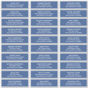 Einfache Typografie mit Namen von Hochzeiten Aufkleber