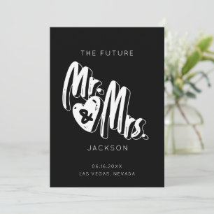 Einfache Typografie Mr. Foto Wedding Save The Date