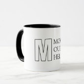 Einfache Typografie Mutter-Tasse Tasse (Vorderseite Links)