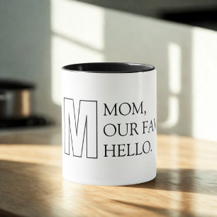 Einfache Typografie Mutter-Tasse Tasse