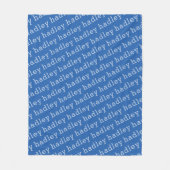 Einfache Typografie Namens-Fleece-Decke Fleecedecke (Vorderseite)