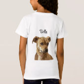 Einfache Typografie Personalisiertes, benutzerdefi T-Shirt (Rückseite)