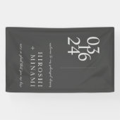 Einfache Typografie-Probe - Empfang Banner (Horizontal)