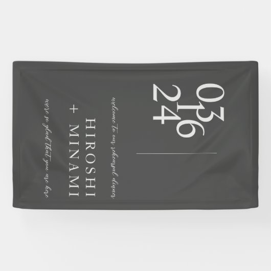 Einfache Typografie-Probe - Empfang Banner (Horizontal)