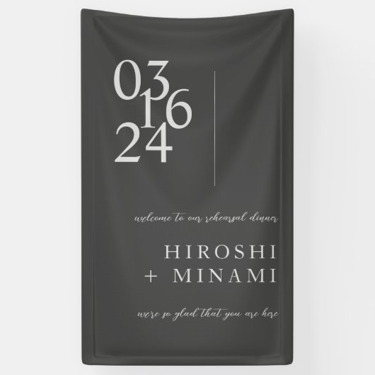 Einfache Typografie-Probe - Empfang Banner (Vertikal)