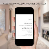 Einfache Typografie QR Code Jegliche Farbensehen Einladung