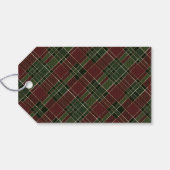 Einfache Typografie Red Buffalo Kariert Weihnachte Geschenkanhänger (Rückseite Horizontal)