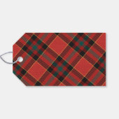 Einfache Typografie Red Buffalo Kariert Weihnachte Geschenkanhänger (Rückseite Horizontal)