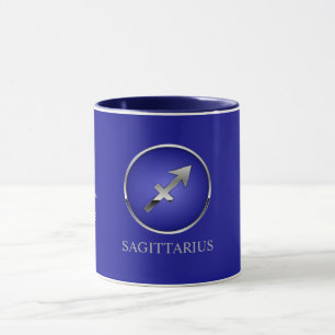 Einfache Typografie Schütze Sternzeichen Kaffee Tasse