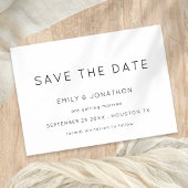 Einfache Typografie Schwarz-weiß oder farblich Save The Date