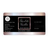 Einfache Typografie, schwarze Rose, goldenes Logo (Vorne)