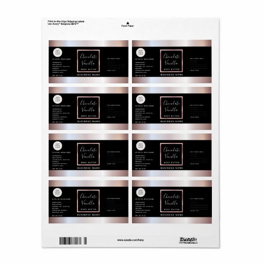 Einfache Typografie, schwarze Rose, goldenes Logo (Vorne)