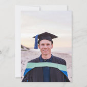 Einfache Typografie, Schwarzweiß-Foto Einladung (Rückseite)