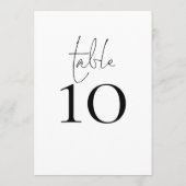 Einfache Typografie Script-Hochzeitkarte für die T Einladung (Rückseite)