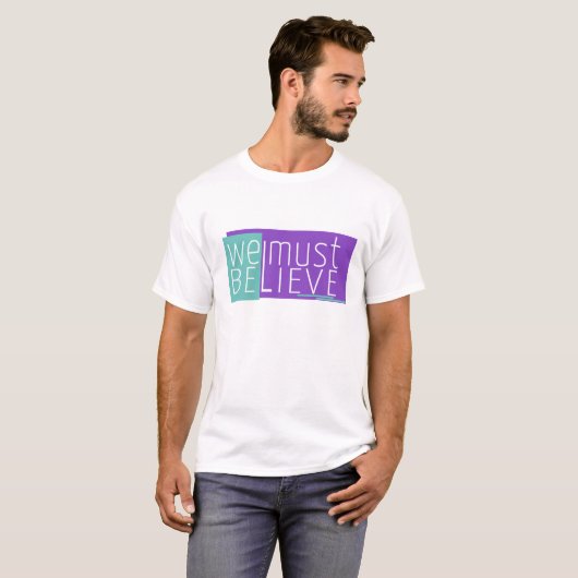 Einfache Typografie Text Design Männer T - Shirt (Vorne ganz)