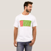 Einfache Typografie Text Design Männer T - Shirt (Vorne ganz)