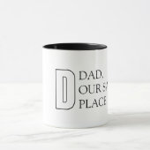 Einfache Typografie Vaters Tasse (Zentrum)