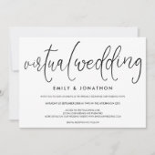 Einfache Typografie, Virtual Wedding Einladung (Vorderseite)