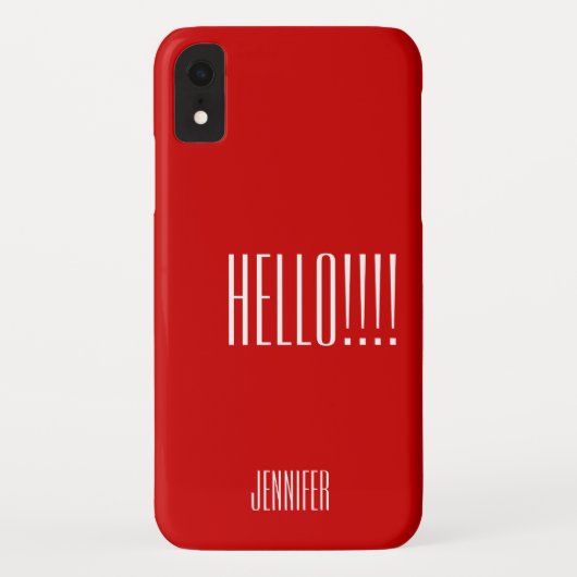 Einfache Typografie - Vorname Case-Mate iPhone Hülle (Rückseite)