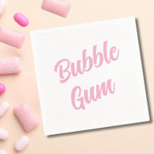 Einfache Typografie zum Geburtstag mit Pink Bubble