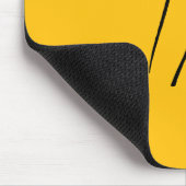 Einfache typografische benutzerdefinierte Initiale Mousepad (Ecke)