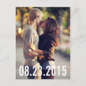 EINFACHE TYPOGRAPHIE II SAVE THE DATE POSTCARD ANKÜNDIGUNGSPOSTKARTE (Vorderseite)