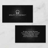 Einfache u. elegante DJ-Visitenkarte Visitenkarte (Vorne/Hinten)