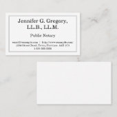 Einfache u. Minimalistische allgemeine Visitenkarte (Vorne/Hinten)