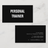 Einfache u. schlichte persönliche visitenkarte (Vorne/Hinten)