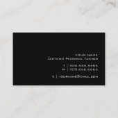 Einfache u. schlichte persönliche visitenkarte (Rückseite)