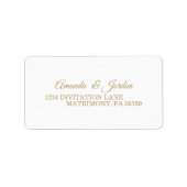 Einfache UAWG Adressaufkleber (Vorne)