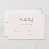 Einfache UAWG-Antwortkarte RSVP Karte (Vorderseite)