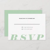 Einfache UAWG Einsteckkarte RSVP Karte (Vorne/Hinten)