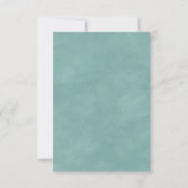 Einfache UAWG für die Blütenblüte RSVP Karte (Rückseite)