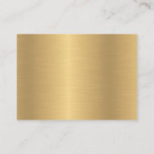 Einfache UAWG für Gold und Schwarz Begleitkarte (Rückseite)