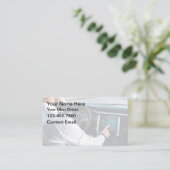 Einfache Uber Driver Business Cards - Fett Design Visitenkarte (Stehend Vorderseite)