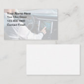 Einfache Uber Driver Business Cards - Fett Design Visitenkarte (Vorne/Hinten)
